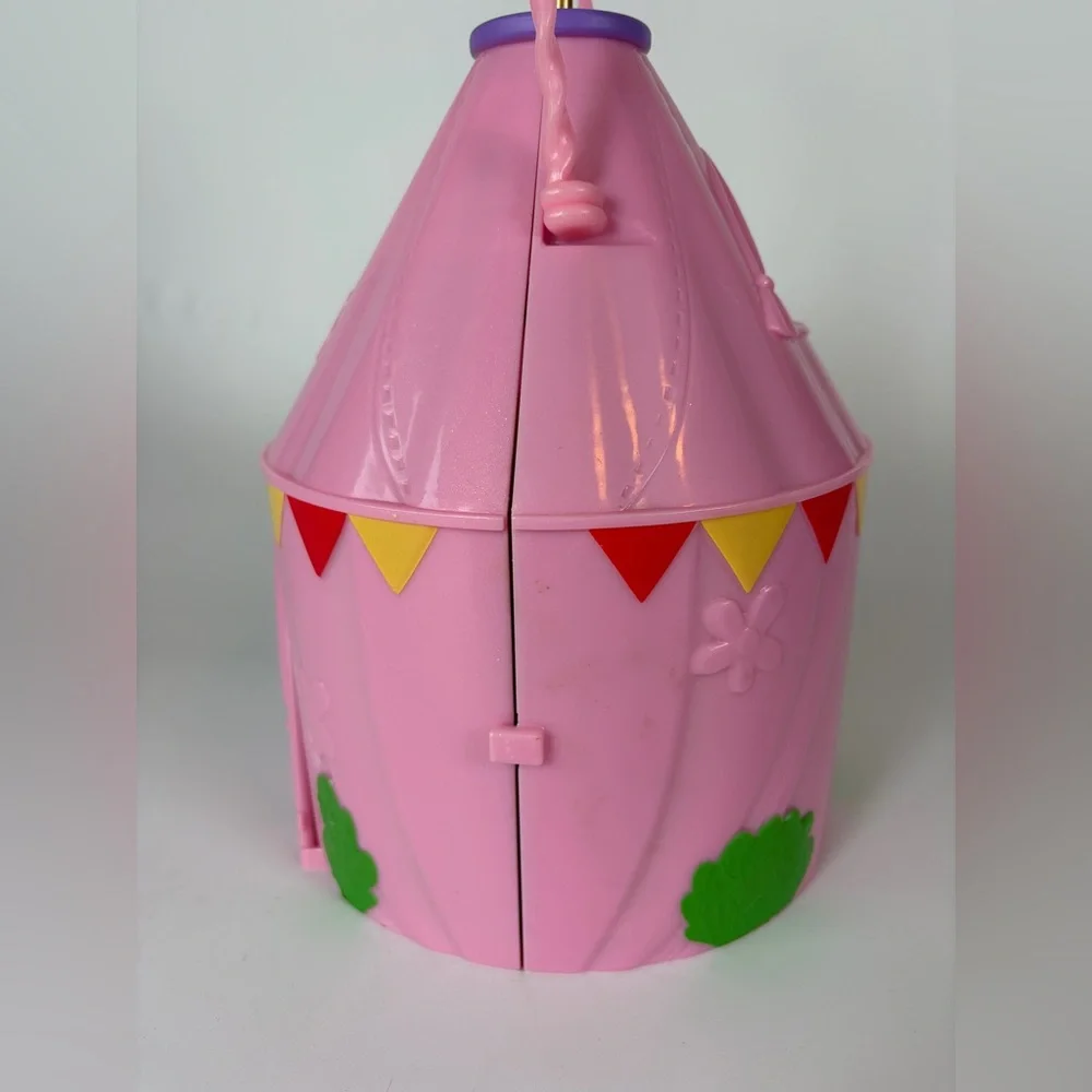 Peppa Pig Glamping Tent Carry‎ Along Toy 2 Figures Suzy Sheep & Peppa READ